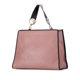 フェンディ ラナウェイ ハンドバッグ ショルダーバッグ 2WAY 8BH343 ダスティピンク ブラック レザー レディース FENDI 【中古】